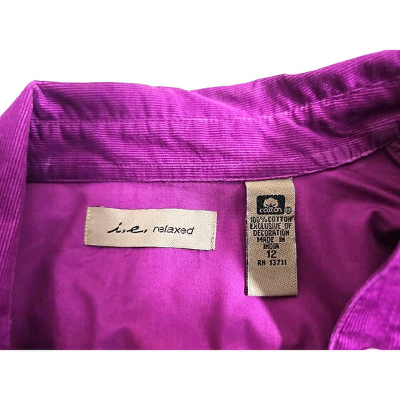 i.e Relaxed Vintage Purple Cowgirl Shirt Cottagecore Floral Crochet Western 12. - Picture 5 of 9